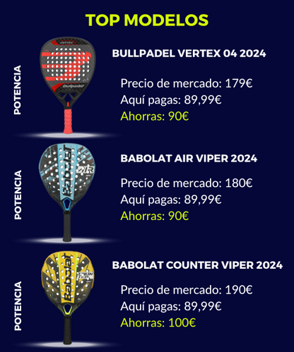 Pala de pádel – Últimas unidades en promoción