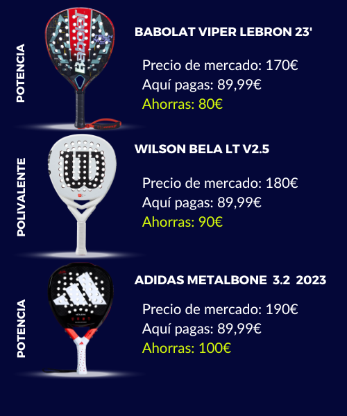Pala de pádel – Últimas unidades en promoción