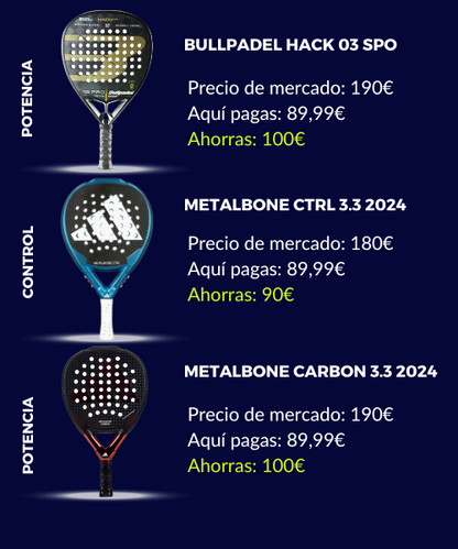 Pala de pádel – Últimas unidades en promoción