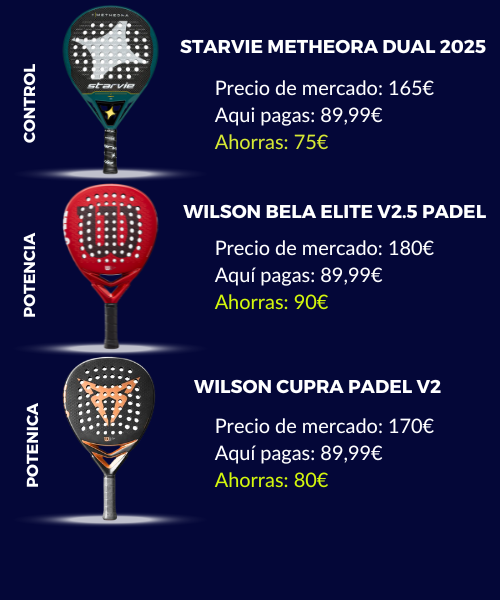Pala de pádel – Últimas unidades en promoción